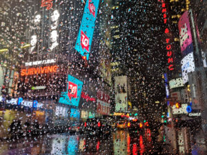 New York con la pioggia