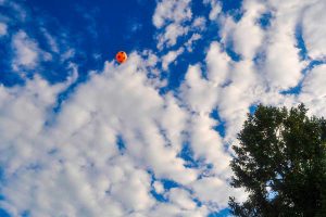 pallone tra le nuvole